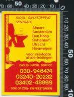 Sticker:  Riool Ontstopping Centrale - Almere - Amsterdam, Ophalen of Verzenden, Zo goed als nieuw, Bedrijf of Vereniging