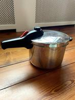 Tomado snelkookpan 6 liter met nieuwe ring, Huis en Inrichting, Keuken | Potten en Pannen, Ophalen of Verzenden, Gebruikt, Rvs