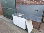 keukenblok, Huis en Inrichting, Ophalen, Gebruikt, Wit, Enkelwandige keuken