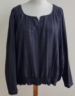 MS Mode (Festival) zwart shirt met bewerking mt. 54 (3XL), Zwart, Zo goed als nieuw, MS Mode, Shirt of Top