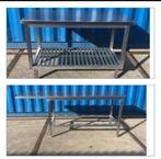 2x smalle rvs werktafels (prijs = per stuk), Ophalen, Gebruikt