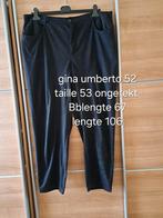 Gina umberto broek maat 52 zwart, Kleding | Dames, Ophalen of Verzenden, Zo goed als nieuw, Zwart