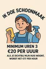Schoonmaakster, Vacatures, Vacatures | Schoonmaak en Facilitaire diensten, Vanaf 10 jaar, Overige vormen