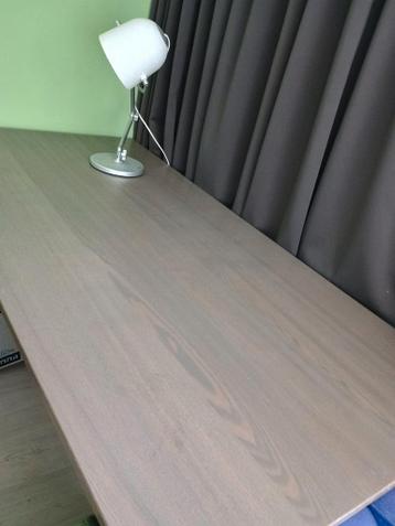 IKEA Galant bureau taupe 160x80cm, inbus hoogte verstelbaar - afbeelding 2