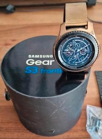 Samsung Gear S3 frontier smartwatch, Sieraden, Tassen en Uiterlijk, Smartwatches, Zo goed als nieuw, Android, Zwart, Ophalen of Verzenden