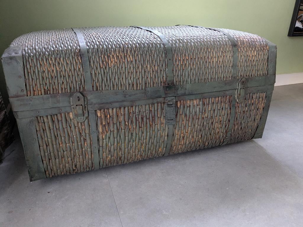 Rieten kist, Ophalen, Overige materialen, Gebruikt, 50 tot 100 cm