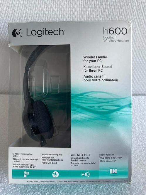H600 WIRELESS HEADSET Voor computers via USB-ontvanger, Audio, Tv en Foto, Koptelefoons, Nieuw, Op oor (supra aural), Overige merken