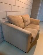 GRATIS, 2 stuks beige zitbanken tweezitters, stof, Gebruikt, 150 tot 200 cm, Tweepersoons, 75 tot 100 cm