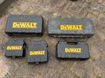 5 Dewalt koffers in 1 koop voor weinig, Ophalen of Verzenden, Gebruikt
