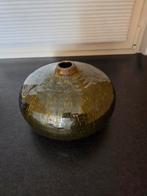 Ronde vaas 16 hoog 26cm diameter, Ophalen of Verzenden, Minder dan 50 cm, Groen, Glas