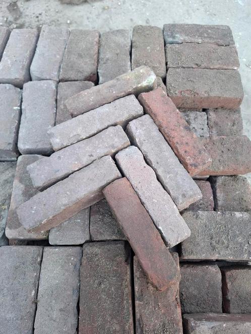 10m² antiek/oud gebakken waalformaat, rood/paars, op pallet, Tuin en Terras, Tegels en Klinkers, Gebruikt, Klinkers, 10 m² of meer
