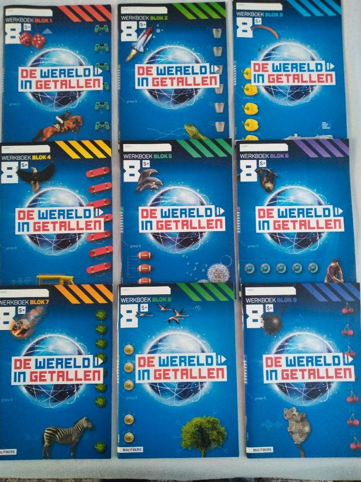 De Wereld in Getallen Groep 8 / 9 Werkboeken 8S voor €50,00, Boeken, Schoolboeken, Nieuw, Overige vakken, Overige niveaus, Ophalen of Verzenden