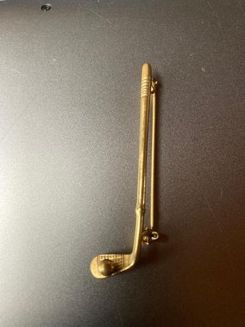 Vintage golf broche goldplated beschikbaar voor biedingen