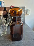 Amberkleurige Apothekersfles, Antiek en Kunst, Antiek | Glas en Kristal, Ophalen of Verzenden