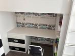 IKEA Hoogslaper met bureau, bureaustoel, bureaumat + matras, Ophalen, Zo goed als nieuw, Hoogslaper