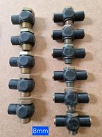 Luchtkoppelingen 6, 8 en 10mm verloop en insteek koppeling, Doe-het-zelf en Verbouw, Compressors, Minder dan 25 liter, Ophalen of Verzenden