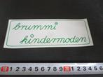 sticker brummi kindermoden, Verzamelen, Ophalen, Zo goed als nieuw, Bedrijf of Vereniging
