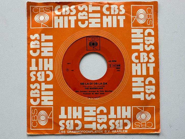 The Marmalade - Ob-La-Di, Ob-La-Da Single, Cd's en Dvd's, Vinyl Singles, Gebruikt, Single, Pop, 7 inch, Ophalen of Verzenden