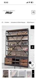 Industriële wandkast met ladder, Ophalen, Zo goed als nieuw