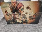 Jaime Ibarra woman with butterflies, Huis en Inrichting, Ophalen, Zo goed als nieuw