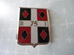 Franse insigne, 75 RI - 75 Régiment d'Infanterie, Verzamelen, Militaria | Algemeen, Verzenden, Landmacht, Overige gebieden, Embleem of Badge