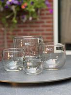 Prachtige 4 delige set DutZ potten / windlichten - nieuw -, Huis en Inrichting, Overige kleuren, Nieuw, Ophalen of Verzenden, Glas