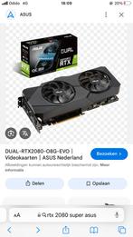 ASUS Dual RTX 2080 Super O8G EVO, Computers en Software, PCI-Express 3, Gebruikt, HDMI, GDDR6