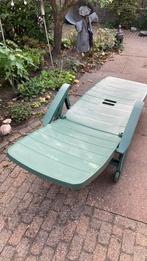 Ligbed met nieuw kussen, Tuin en Terras, Ophalen, Zo goed als nieuw, Aluminium