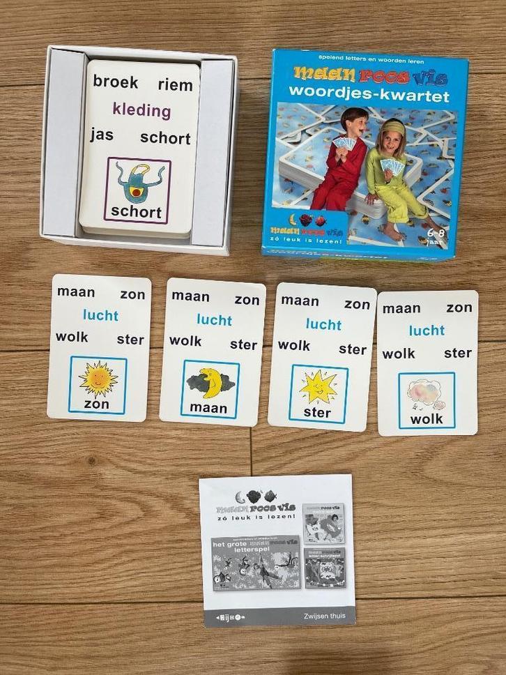 letter en leesspelletjes - maan roos vis, zwijsen dyslexie, Kinderen en Baby's, Overige Kinderen en Baby's, Gebruikt, Ophalen of Verzenden