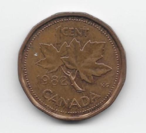 Canada 1 cent 1982 KM# 132, Postzegels en Munten, Munten | Amerika, Losse munt, Noord-Amerika, Verzenden