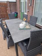 Tuinstel groot, Ophalen, 6 zitplaatsen, Aluminium, Zo goed als nieuw