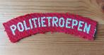 Naamlint Politietroepen, Verzamelen, Militaria | Algemeen, Ophalen of Verzenden, Landmacht, Nederland, Embleem of Badge