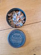 Vintage Becker's Tilburg Letterdoosje Opbergblikje, Ophalen of Verzenden