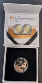 Nederland2 Euro munt Koningsdubbelportret 2014 in cassette, Verzenden, Overige landen, 2 euro, Losse munt