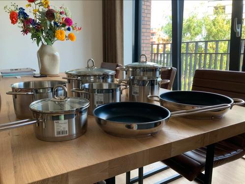 Silit | WNF | Complete pannenset | Grotendeels nieuw, Huis en Inrichting, Keuken | Potten en Pannen, Nieuw, Pannenset, Rvs, Inductieplaat