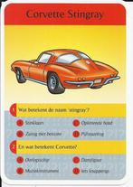 Kw3586 verzamelkaartje corvette stingray, Ophalen of Verzenden, Zo goed als nieuw, Auto's