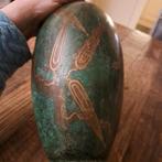 WMF Ikora Green Art Deco Metalen Vaas 26x10 cm groot, Ophalen of Verzenden