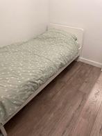 1-persoons logeerbed Ikea Aksvoll IZGS Compleet, Ophalen, Gebruikt, 70 tot 85 cm, Lattenbodem
