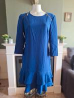 Caroline Biss kobalt blauw ruches jurk 40 gratis verz in NL, Maat 38/40 (M), Knielengte, Gedragen, Caroline Biss