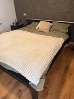 Tweepersoonsbed aangeboden zwart, Ophalen, Gebruikt, Zwart, Tweepersoons