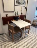 Vintage Table with Marble Top, Ophalen, Gebruikt, 50 tot 100 cm, Tot twee personen