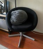 Zwarte draaistoel (kuipmodel), Ophalen, Zwart, Zo goed als nieuw, Eén