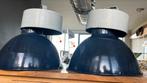 Industriële antieke/vintage emaille fabriekslampen, Huis en Inrichting, Lampen | Hanglampen, Minder dan 50 cm, Gebruikt, Vintage