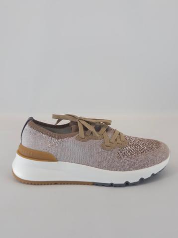 NIEUW Brunello Cucinelli Knit Runner Brown 40 €890 beschikbaar voor biedingen