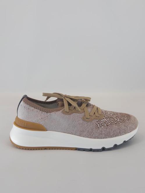 NIEUW Brunello Cucinelli Knit Runner Brown 40 €890, Kleding | Heren, Schoenen, Nieuw, Bruin, Ophalen of Verzenden