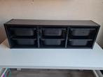 trofast ikea laden kast zwart meubel opberg lego, Ophalen, Gebruikt, 50 tot 100 cm, Minder dan 100 cm