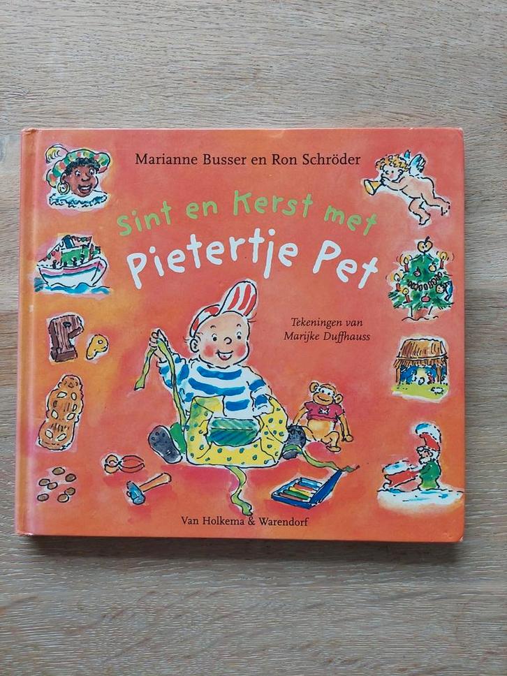 Sint en Kerst met Pietertje Pet - Busser & Schröder, Boeken, Kinderboeken | Kleuters, Zo goed als nieuw, Ophalen of Verzenden