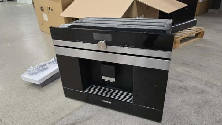 Siemens inbouw koffiezetter CT636LES1, Witgoed en Apparatuur, Koffiezetapparaten, Refurbished, Gemalen koffie, Koffiebonen, Koffiemachine