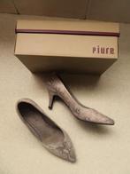 PIURE schoenen pumps beige zwart leer maat 39, Kleding | Dames, Schoenen, Zwart, Ophalen of Verzenden, Zo goed als nieuw, Schoenen met hoge hakken