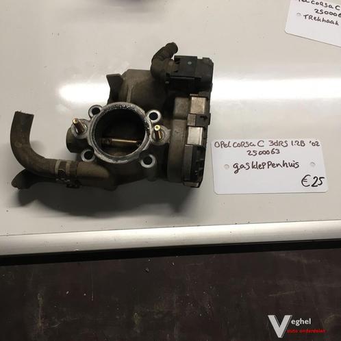 Opel Corsa C 1.2B 3 drs 2002 Wagennr 2500063   Gasklephuis, Auto-onderdelen, Brandstofsystemen, Gebruikt, Ophalen of Verzenden